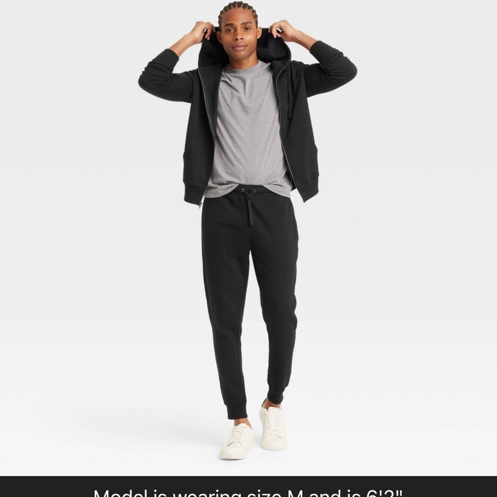 Men's Black Joggers - Picture 4 of 7